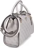 Guess Damen Handtasche Schultertasche NOELLE Grau Produktbild-Vorschau 4