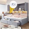 Flieks Jugendbett 90x200cm mit Schreibtisch, Einzelbett mit Produktbild-Vorschau 5