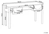 BELIANI Schreibtisch Hellbraun MDF 140 x 50 cm mit Produktbild-Vorschau 3