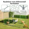 Hühnerstall Hühnerhaus Geflügelstall 2x2x2m Freilaufgehege Produktbild-Vorschau 5