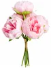 Kunstblumen Pfingstrosen 6er Blumenstrauß Vintage pink 27,5 Produktbild-Vorschau 1