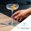 Intirilife 4x Martini Glas mit Regenbogen Schimmer und Produktbild-Vorschau 2