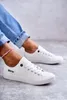Damen Sneakers KK274010 Weiß, geschnürt, abgerundete, Produktbild-Vorschau 12