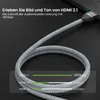 AdroitGoods 8K HDMI Kabel - 2.1 Nylon 8K 60Hz 4K 120Hz - 2 Produktbild-Vorschau 4
