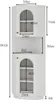 okwish Badezimmerschrank 45*45 *166.5 cm，Highboard，Vitrine Produktbild-Vorschau 4