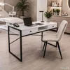 Computerschreibtisch im Industrial-Stil Weiß ELONIS 123 cm Produktbild-Vorschau 9