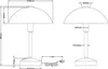 Trio Leuchten Tischleuchte Glas Metall Nickel matt 30 cm 4 Produktbild-Vorschau 7