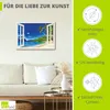 ARTland Leinwandbild Fensterblick Paradies - weiß Größe: Produktbild-Vorschau 2