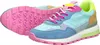A pair of colorful sneakers shown from a diagonal angle against a white background. Produktbild-Vorschau