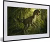 MuchoWow® Gerahmtes Poster Dinosaurier - Pflanzen - Grün - Produktbild-Vorschau 1