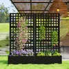 Outsunny Jardiniššre avec treillis, brise-vue, lit Voir les images du produit 9