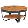Tavolino 65x65x32 cm in legno massiccio di acacia Anteprima dell’immagine prodotto 7