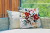 MuchoWow® Outdoor Kissen - Aquarellierte Blumen an einer Produktbild-Vorschau 3