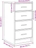 vidaXL Dressoir, wit, 40 x 41 x 75 cm, houtvezel Productafbeelding-voorbeeld 8