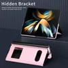 Galaxy Z Fold4 Hülle, Schlank Flip Leder View-Fenster Produktbild-Vorschau 4