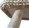 Wasserhyazinth Teakholz Sitzbank AMSTERDAM 80cm natural Produktbild-Vorschau 8