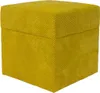 Pufa welurowa ZEFIR DOT 40x40 cm kwadratowa z pojemnikiem Podgląd zdjęcia produktu 1