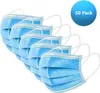 50er Pack 3 Lagig Behelf-Mund-Nasen-Atem-Schutz Produktbild-Vorschau 1