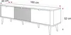 NAVANI TV-Lowboard 160 cm mit geriffelter Front Produktbild-Vorschau 7