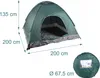 Relaxdays Pop Up Zelt Strand, Wurfzelt, 2-3 Personen, Produktbild-Vorschau 4