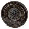 formano XXL Wanduhr mit Beweglichen Zahnrädern braun 59 cm Produktbild-Vorschau 1