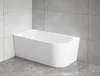 Aqualine TIBERA L Stehende Eckbadewanne 140x70cm, weiß Produktbild-Vorschau 3