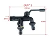 Vnější kohoutek DN15 1/2" s dvojitou výtokovou přípojkou Náhled obrázku produktu 2