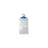 A hanging dehumidifier bag with a blue hanger, against a white background. Produktbild-Vorschau