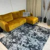 Tapis en peluche shaggy, gris foncé, doux, poils, 80 x 150 Voir les images du produit 5