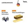 beos® 30x Premium Titan Ersatzmesser & Schrauben mit Produktbild-Vorschau 3
