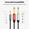 AUX Kabel 3.5mm Klinke zu 2*6.3mm Klinke - Klinkenkabel Produktbild-Vorschau 5