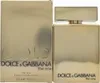 A gold-colored perfume bottle and its packaging are displayed side-by-side. Produktbild-Vorschau