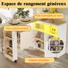 MODFU Table Bar Moderne - Avec Portes Vitrées Coulissantes Voir les images du produit 4