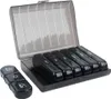 A pill organizer with multiple compartments is shown open, with some compartments removed. Podgląd zdjęcia produktu