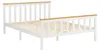 Homestyle4u Holzbett 140x200 Weiß Doppelbett Lattenrost Produktbild-Vorschau 19