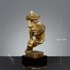 Ponder Statue-Silence is Gold Abstrakte Kunst Statue Modern Produktbild-Vorschau 2