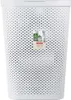 A white laundry basket with a perforated pattern. Náhľad obrázku produktu