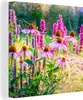 MuchoWow® - Leinwandbilder - Ziergras mit rosa Blüten, Produktbild-Vorschau 1