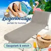 Liegenbezug Frottee für Gartenliege, 100% Baumwolle, 75x215 Produktbild-Vorschau 2