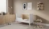 Lit d'enfant Cosmo 60x120 cm avec tiroir et tringle Blanc - Voir les images du produit 6