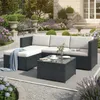 Flieks Polyrattan Gartenmöbel-Sets 2-tlg, Balkonmöbelset Produktbild-Vorschau 3