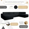 AX LIVING XXL Sofa U Form Didim Dunkelgrau 378cm breit Produktbild-Vorschau 5