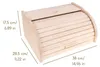 Creative Home Houten Broodtrommel, 38 x 28,5 x 17,5 cm Productafbeelding-voorbeeld 3