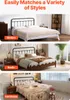 SucceBuy Tête de lit métallique pour lit queen size, Voir les images du produit 6