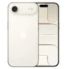 A white iPhone with a silver Apple logo on the back is shown next to a stylized representation of the phone's internal components. Produktbild-Vorschau