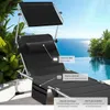 Chaise longue en aluminium Lorella, rembourrée et pliable - Voir les images du produit 4