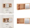 vidaXL Spiegelschrank 80x17x34 cm Massivholz Nussbaum - Produktbild-Vorschau 1