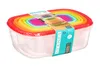 VORRATSDOSEN mit Deckel 7er Set transparent/bunt Produktbild-Vorschau 4