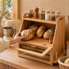 Bamboe broodkasten met zichtvenster, groot formaat, houten Productafbeelding-voorbeeld 5