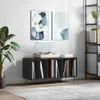 vidaXL Szafka panelowa czarna 100x38x48 cm materiał Podgląd zdjęcia produktu 2